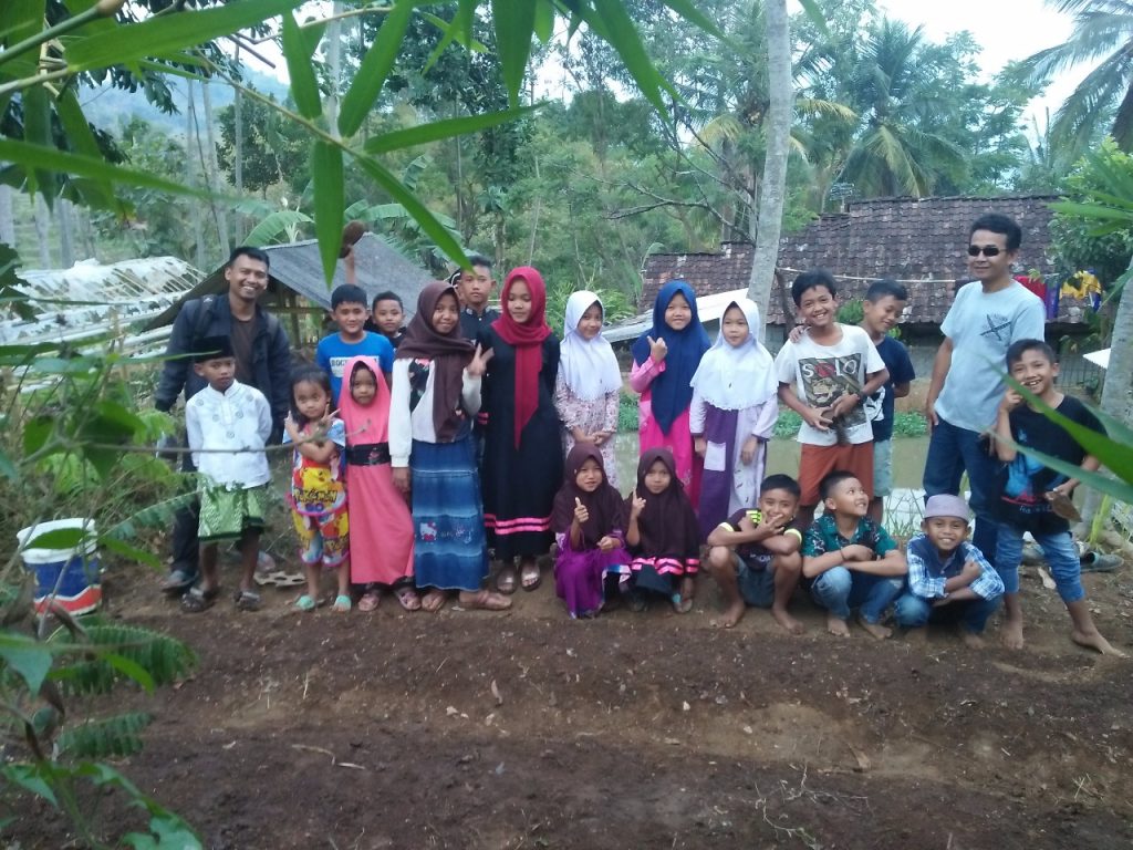 lumbung desa, sayur organik, sampah