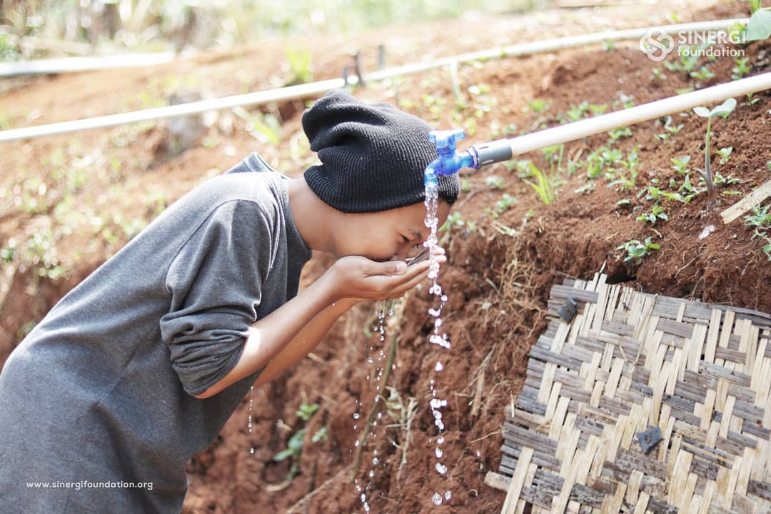 sumur, sumber air, wakaf