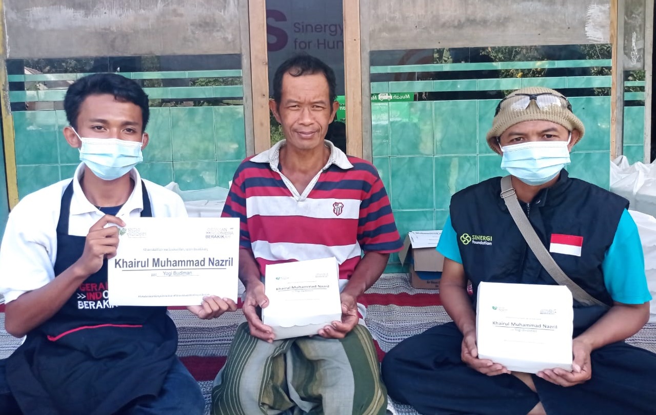 sedekah makan siang, berbagi makanan, semeru, erupsi