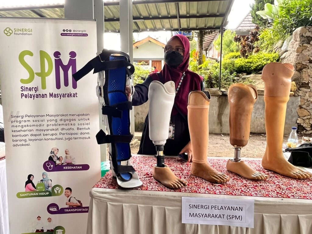 kaki palsu, kaki palsu untuk dhuafa